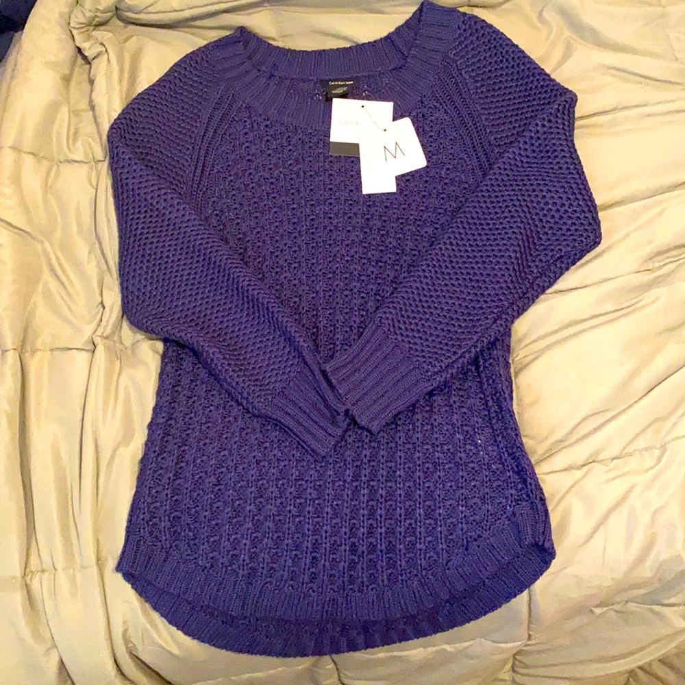 NWT Calvin Klein knit sweater Sz Med